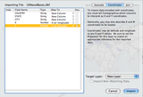Screenshot of the Import Data Window