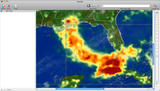 WMS Image of Rainfall Generated by Hurricane Katrina