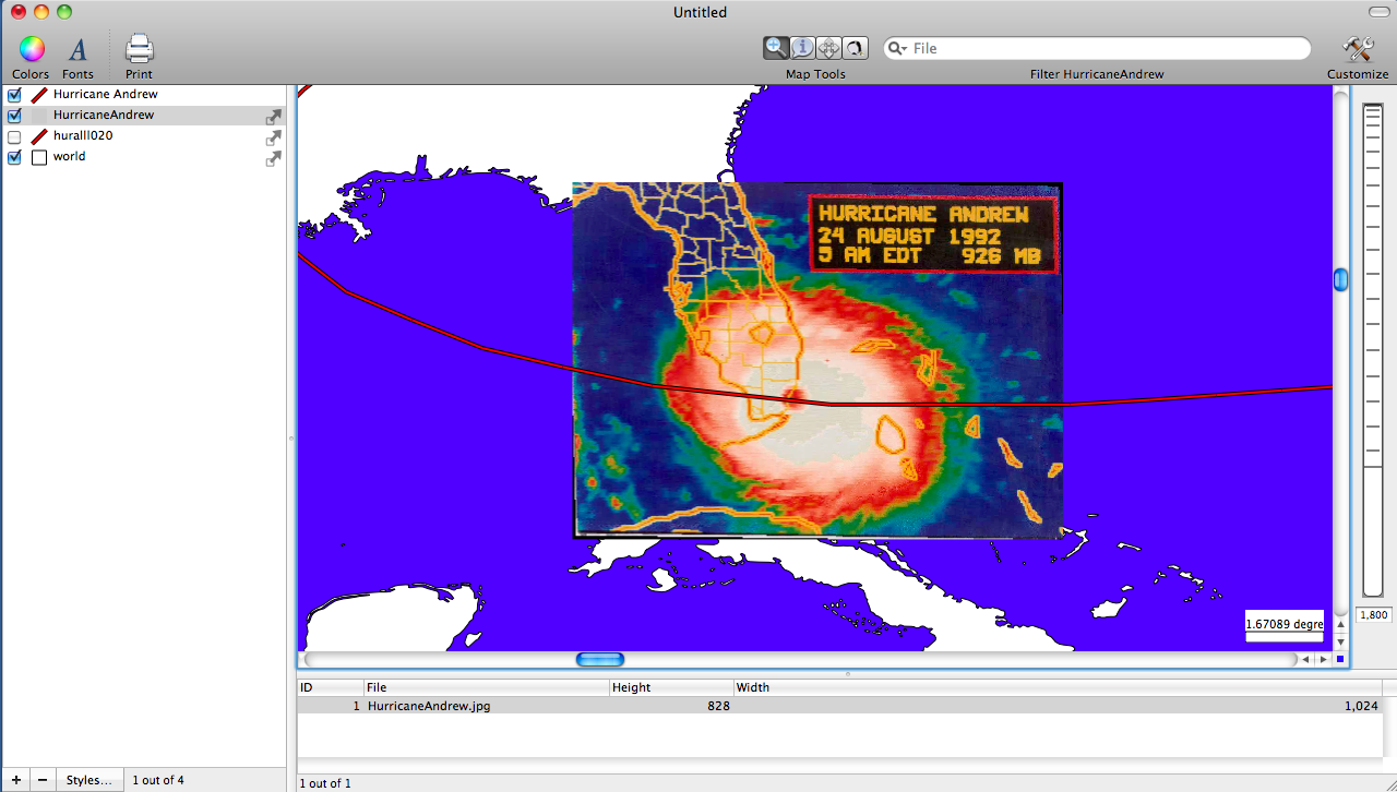 Georeferenced Image Overlay