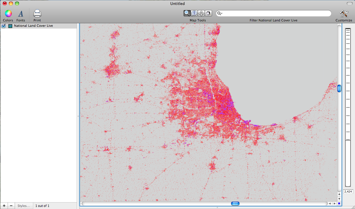 Impervious Surfaces Map (Chicago Area)
