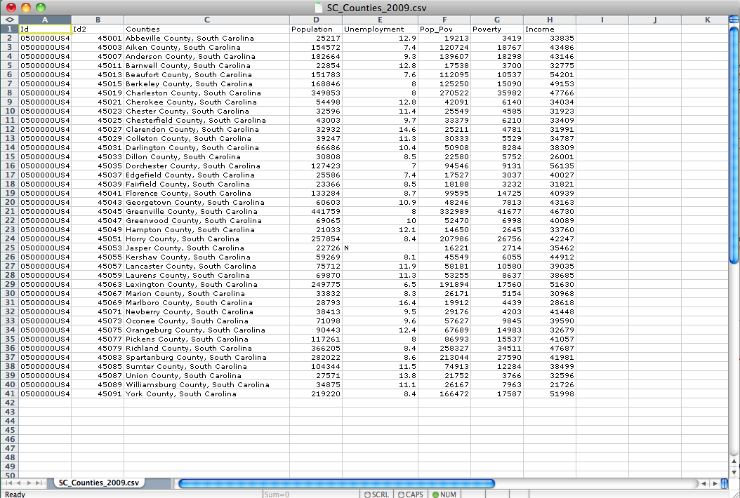 SC_County_2009.csv File Format