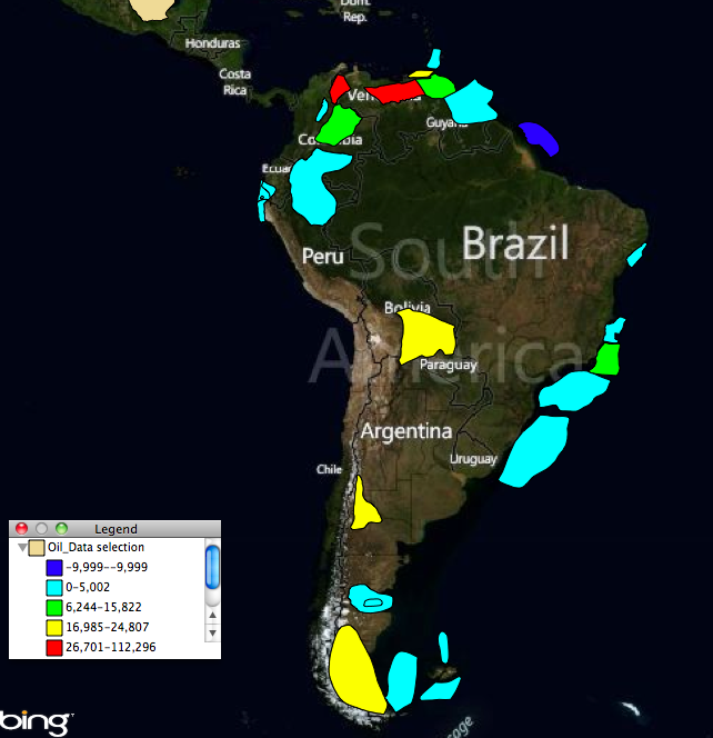 South American Oil Fields
