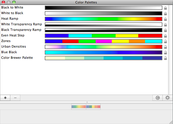 Color Palettes Window