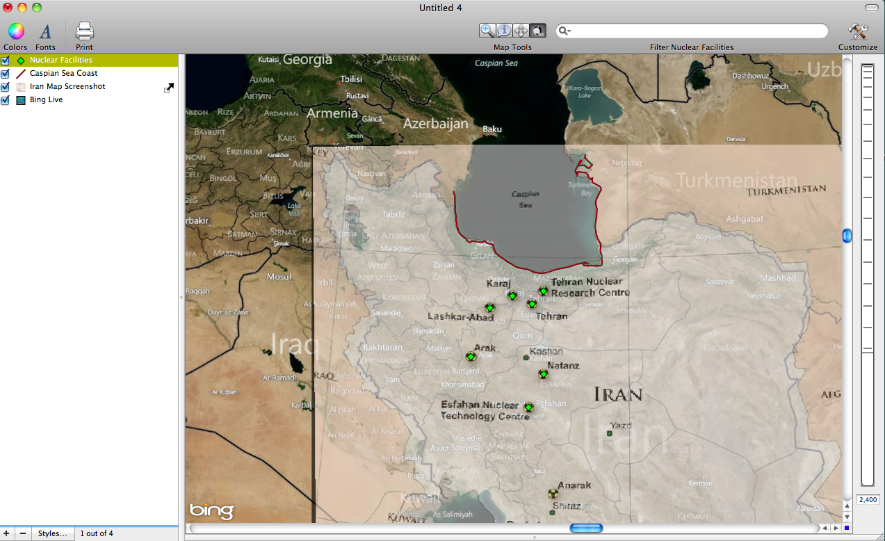 Nuclear Facility Points (North)