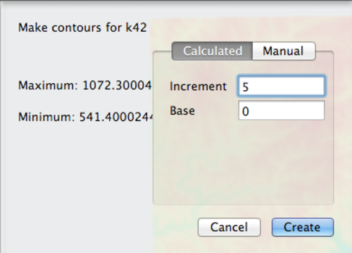 Create Contour Window