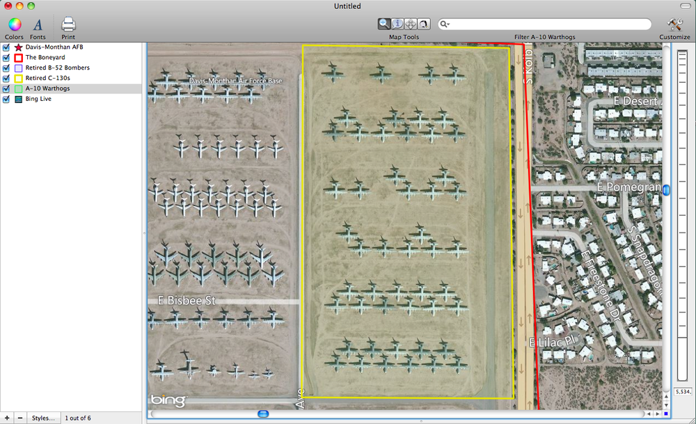 retired C-130 Cargo planes