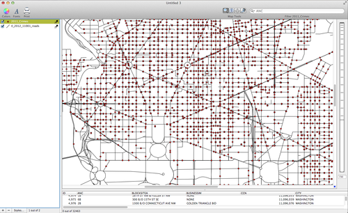 After importing points