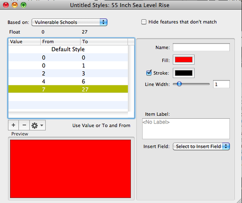 Finished Styles Window