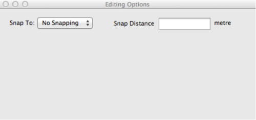 Editing Options window
